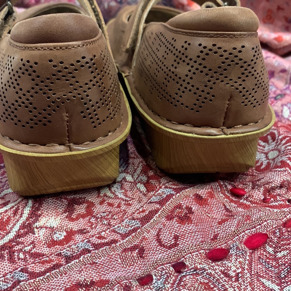 Alegria Chocolate Perforated Loafers - Picture 4 of 14